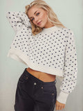 Slit Round Neck Long Sleeve Sweater - Trendsi - Flyclothing LLC