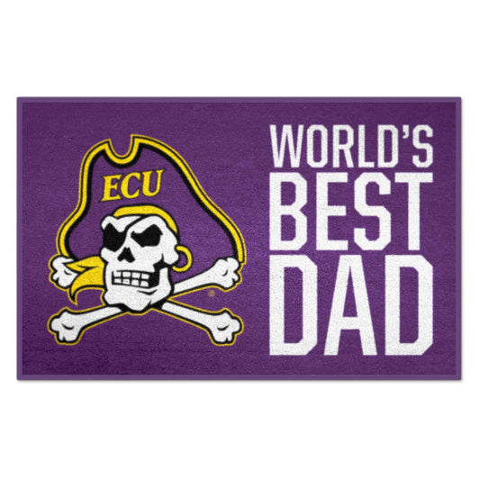 East Carolina University Starter Mat - World's Best Dad - Logo Brands - Flyclothing LLC
