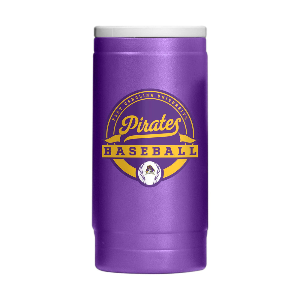 East Carolina 12oz Baseball Powdercoat SlimCan Coolie - Logo Brands - Flyclothing LLC