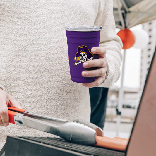 East Carolina 22oz Flipside Stainless Cup - Logo Brands - Flyclothing LLC