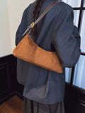 Vintage Suede Hobo Shoulder Bag - Trendsi - Flyclothing LLC