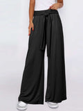 Tied Wide Leg Pants with Pockets - Trendsi - Flyclothing LLC