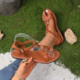 Toe Loop Flat Sandals - Trendsi - Flyclothing LLC