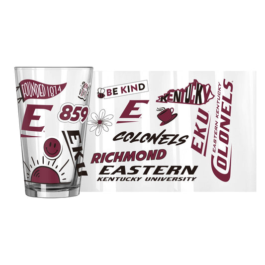 Eastern Kentucky 16oz Native Pint Glass - Logo Brands - Flyclothing LLC