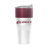 Eastern Kentucky 30oz Colorblock White Powder Coat Tumbler - Logo Brands - Flyclothing LLC