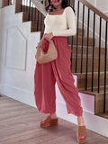 Full Size Wide Leg Pants with Pockets Plus Size - Trendsi - Flyclothing LLC