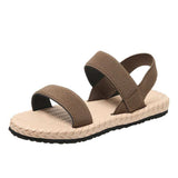 Open Toe Flat Sandals - Trendsi - Flyclothing LLC