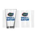 Florida 16oz Slogan Pint Glass - Logo Brands - Flyclothing LLC