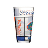 Florida 16oz Quilted Stained Pint Glass - Logo Brands - Flyclothing LLC