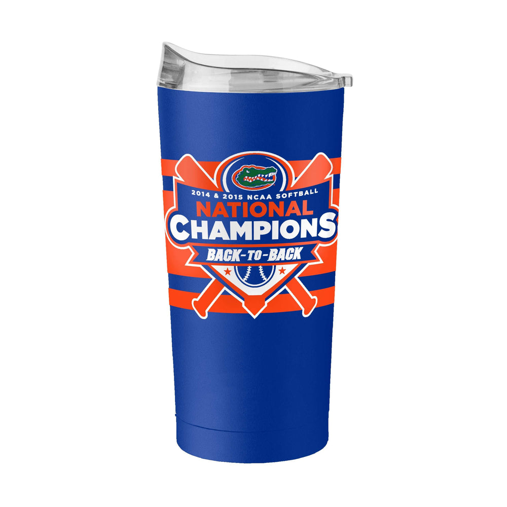 Florida Softball B2B 20oz Powder Coat Tumbler - Logo Brands - Flyclothing LLC