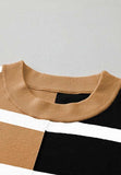 Contrast Striped Long Sleeve Sweatshirt - Trendsi - Flyclothing LLC