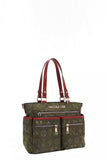 Nicole Lee USA Multi-Compartment Convertible Tote Bag - Trendsi - Flyclothing LLC