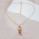 18K Gold-Plated Nutcracker Pendant Necklace - Trendsi - Flyclothing LLC