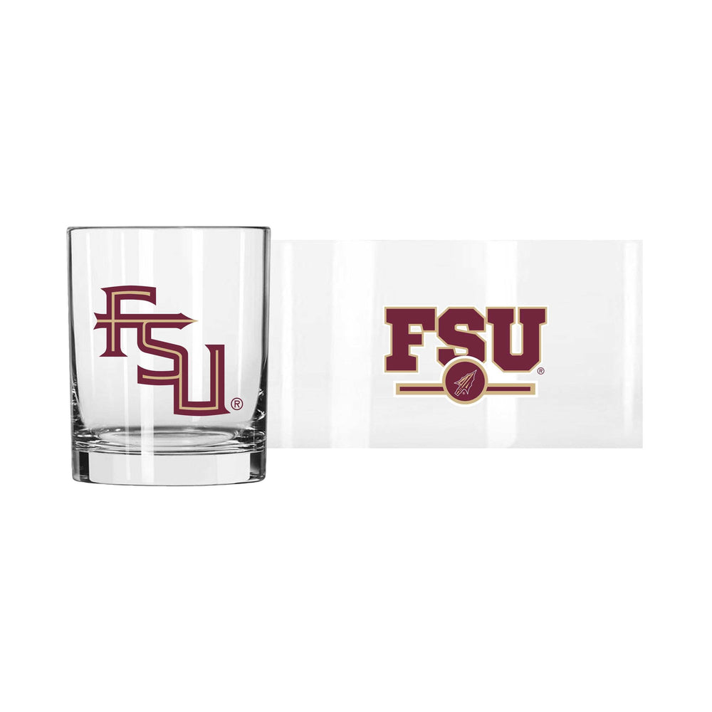 Florida State 14oz Letterman Rocks Glass - Logo Brands - Flyclothing LLC