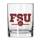 Florida State 14oz Letterman Rocks Glass - Logo Brands - Flyclothing LLC