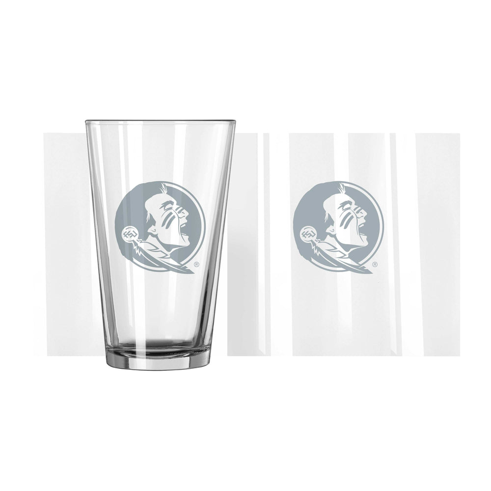 FL State 16oz Frost Pint Glass - Logo Brands - Flyclothing LLC