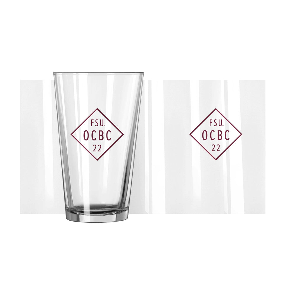 FL State Oyster City 16oz Pint Glass - Logo Brands - Flyclothing LLC
