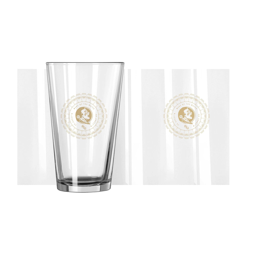 FL State Oyster City 16oz Pint Glass - Logo Brands - Flyclothing LLC