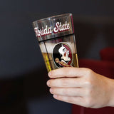 FL State 16oz Quilted Stained Pint Glass - Logo Brands - Flyclothing LLC