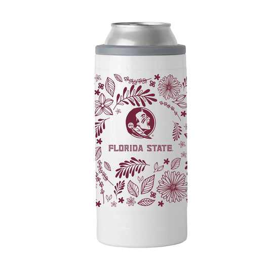 FL State 12oz Botanical Slim Can Coolie - Logo Brands - Flyclothing LLC