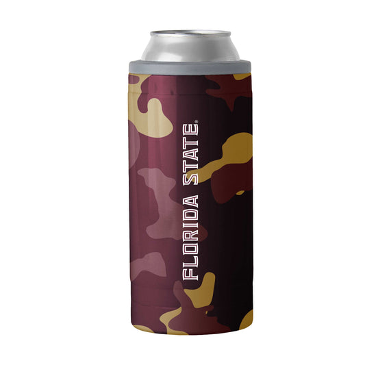 FL State Camo Swagger 12oz Slim Can Coolie - Logo Brands - Flyclothing LLC