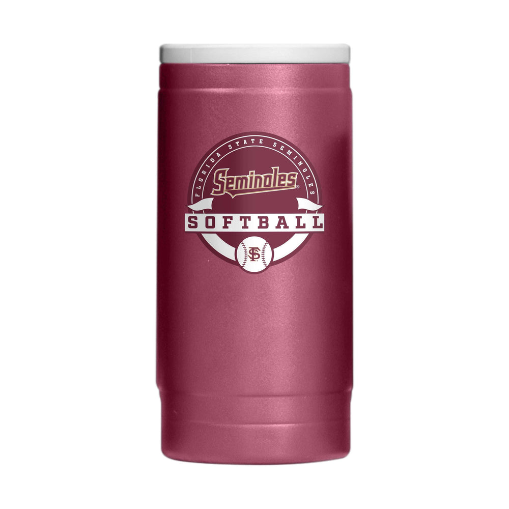FL State 12oz Softball Powdercoat SlimCan Coolie - Logo Brands - Flyclothing LLC
