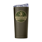 FL State 20oz Badge Powder Coat Tumbler - Logo Brands - Flyclothing LLC