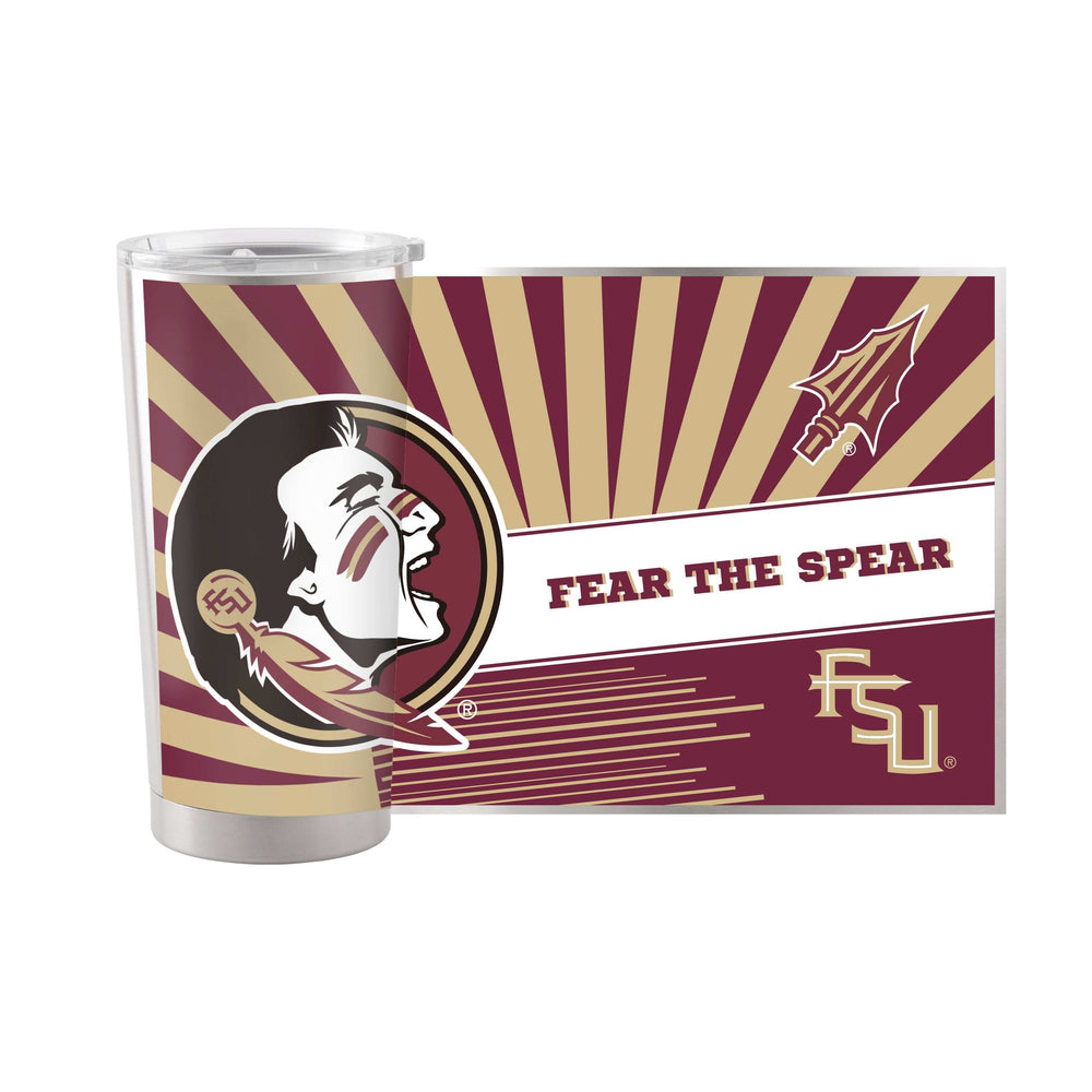 FL State 20oz Mascot Stainless Steel Tumbler - Logo Brands - Flyclothing LLC