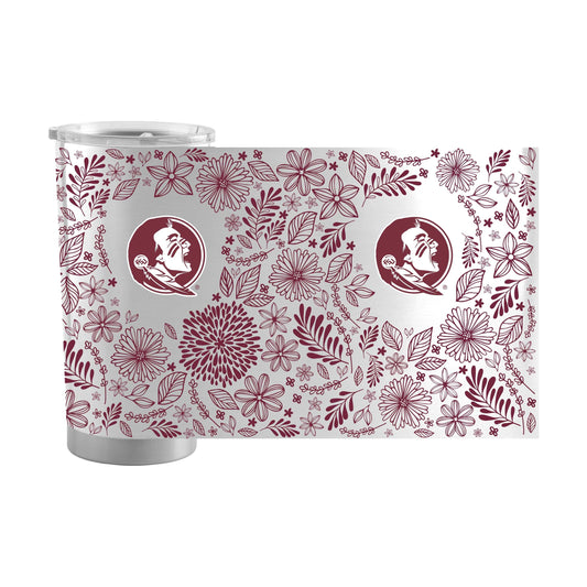 FL State 20oz Botanical Stainless Steel Tumbler - Logo Brands - Flyclothing LLC