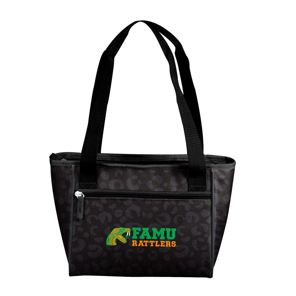 Florida A&M Leopard Print 16 Can Cooler Tote - Logo Brands - Flyclothing LLC