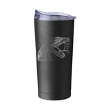 Florida A&M GunMetal 20oz Black Powder Coat Tumbler - Logo Brands - Flyclothing LLC