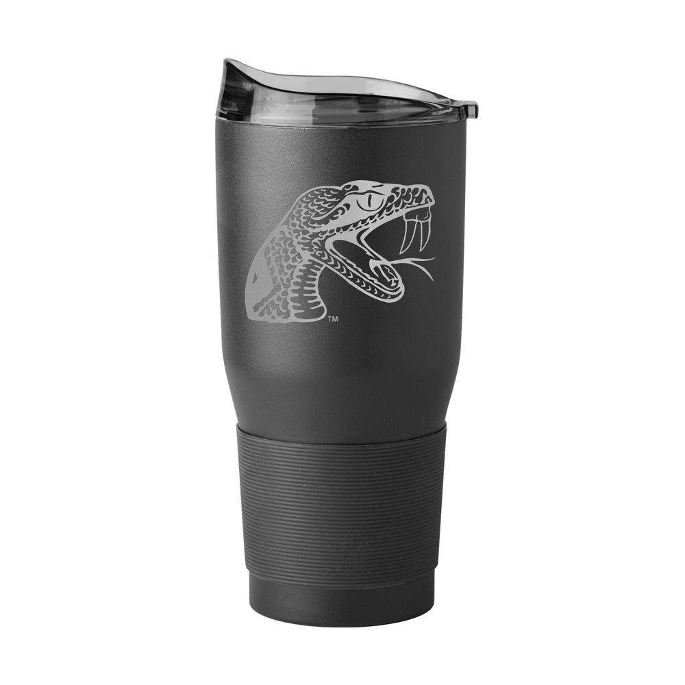 Florida A&M GunMetal 30oz Black Powder Coat Tumbler - Logo Brands - Flyclothing LLC