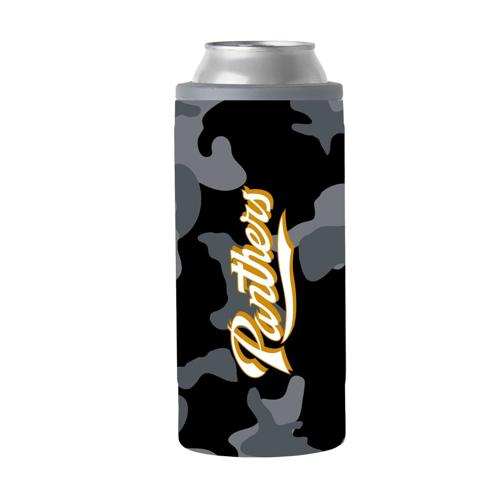 Florida Int'l Black Camo 12oz Slim Can Coolie - Logo Brands - Flyclothing LLC