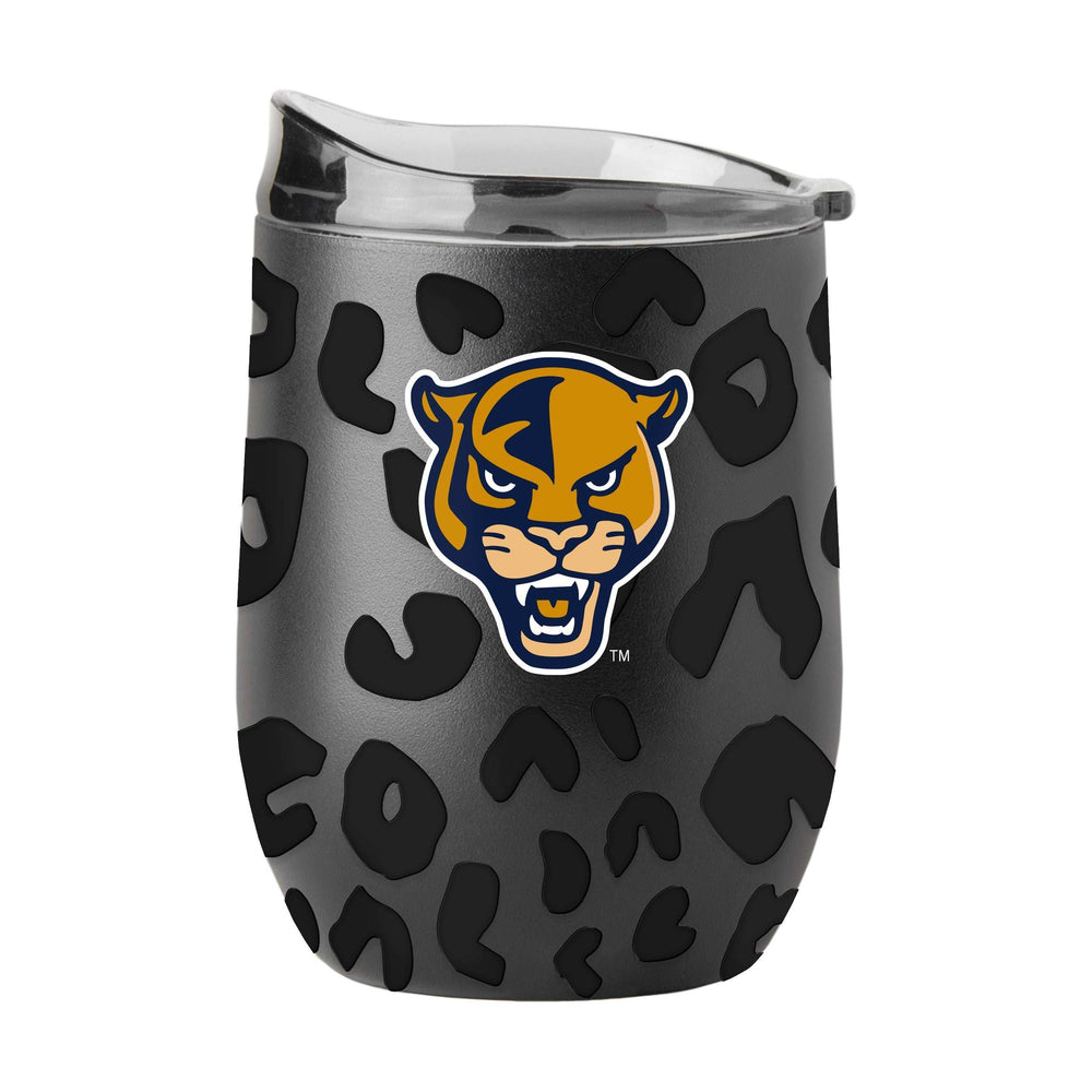Florida Int'l Leopard 16oz Black Powdercoat Curved Beverage - Logo Brands - Flyclothing LLC