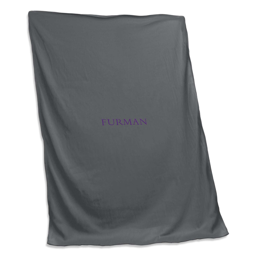 Furman Gray Sweatshirt Blanket (Screened) - Logo Brands - Flyclothing LLC
