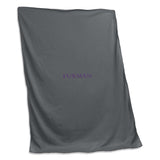 Furman Gray Sweatshirt Blanket (Screened) - Logo Brands - Flyclothing LLC