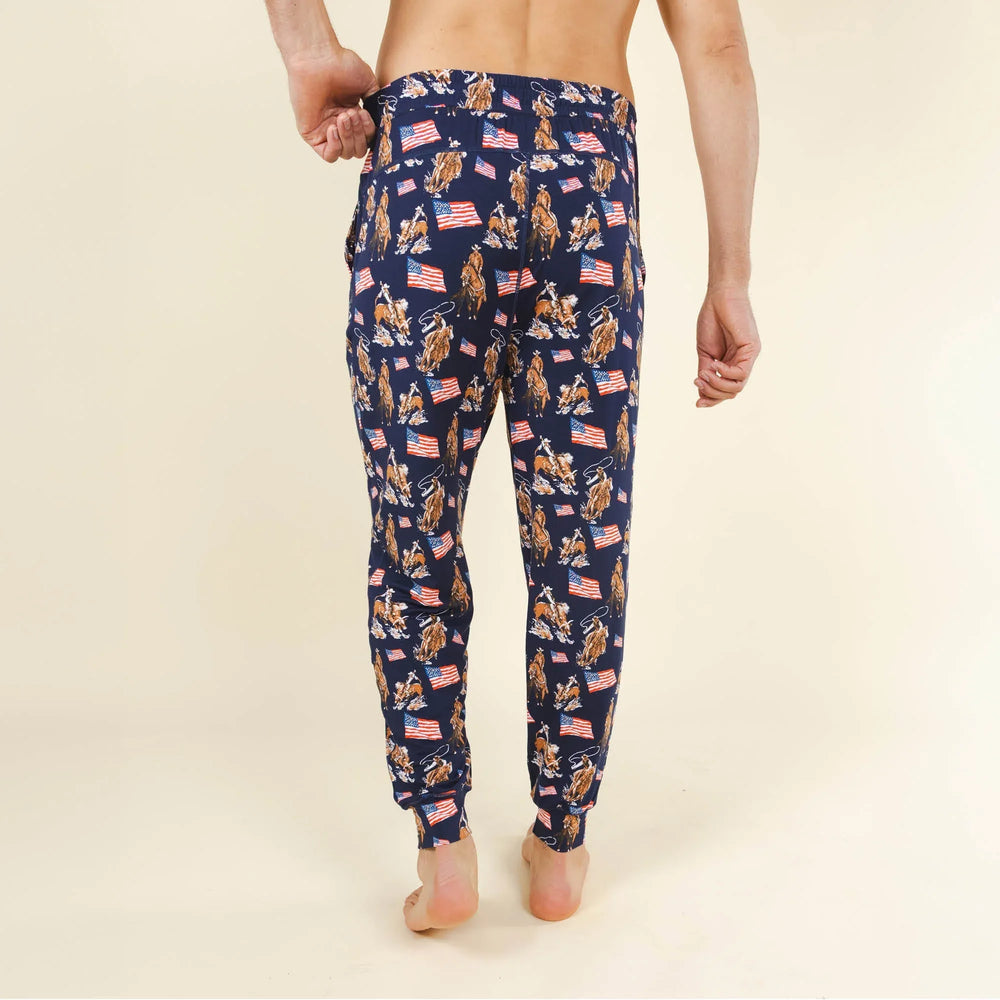 The Bootstraps & Chaps | Americana Cowboy SleepDeep™ Men’s Pajama Joggers - Shinesty - Flyclothing LLC
