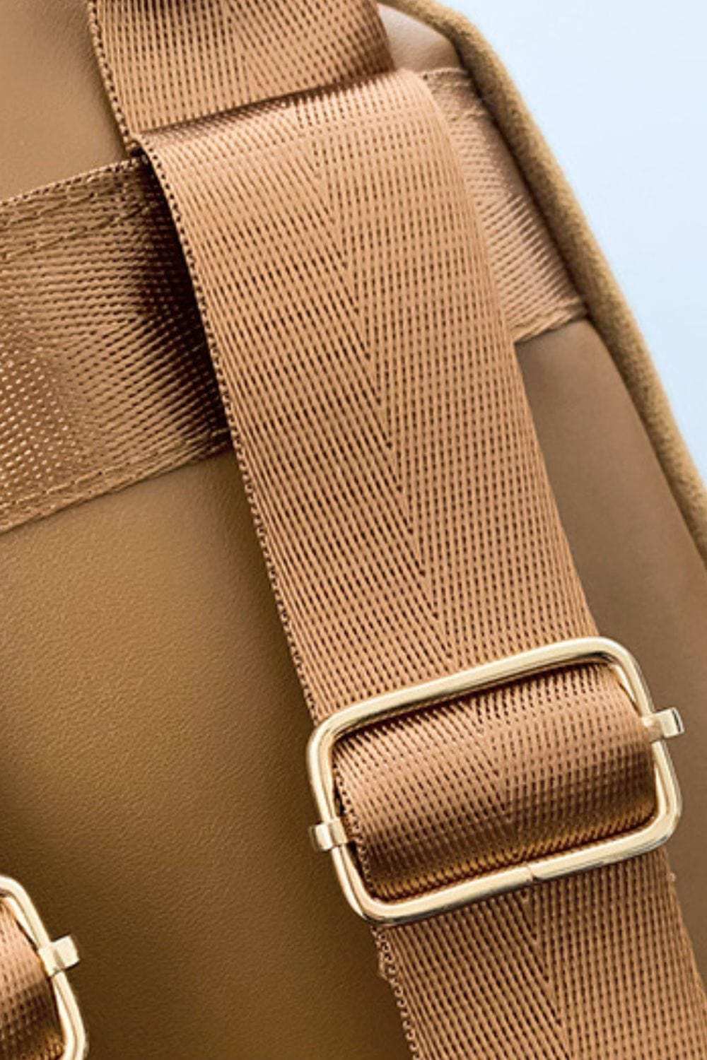 Suede Adjustable Strap Backpack Bag - Trendsi - Flyclothing LLC