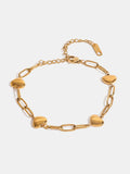 18K Gold-Plated Stainless Steel Heart Bracelet - Trendsi - Flyclothing LLC
