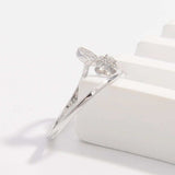 925 Sterling Silver Inlaid Zircon Ring - Trendsi - Flyclothing LLC
