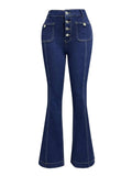 Flare Jeans with Pockets - Trendsi - Flyclothing LLC