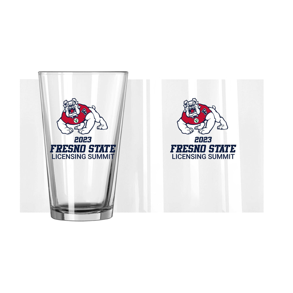 Fresno State 2023 Licensing Summit 16oz Pint Glass - Logo Brands - Flyclothing LLC