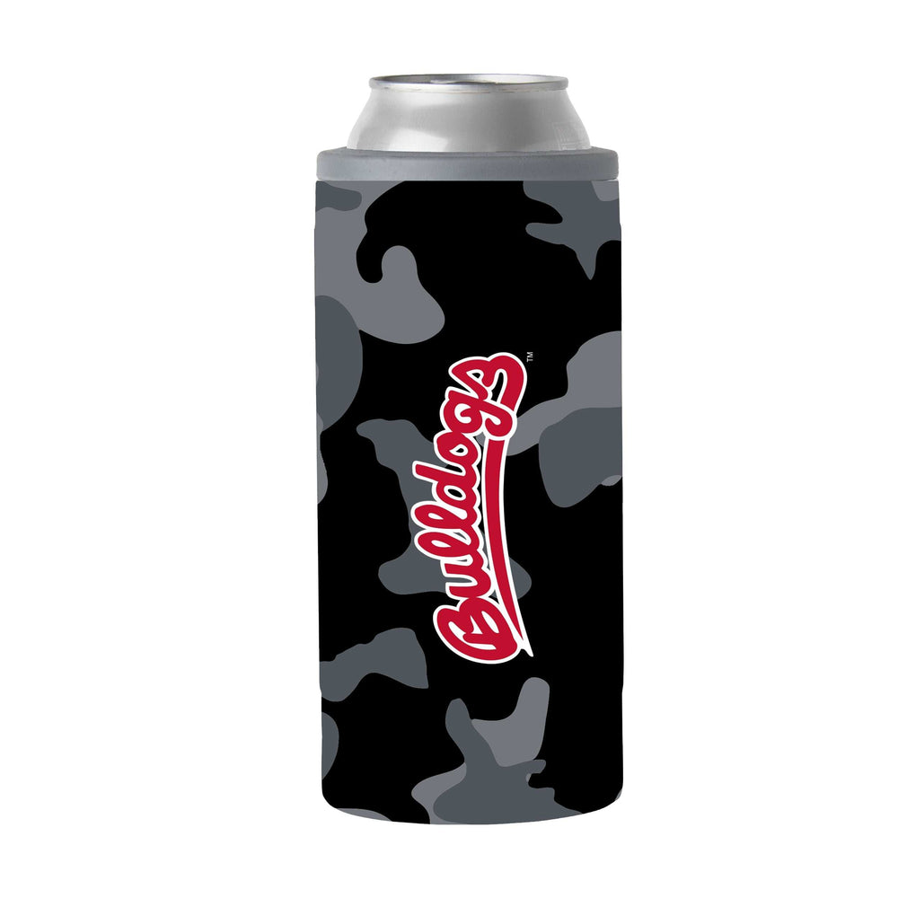 Fresno State Black Camo 12oz Slim Can Coolie - Logo Brands - Flyclothing LLC