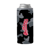 Fresno State Black Camo 12oz Slim Can Coolie - Logo Brands - Flyclothing LLC