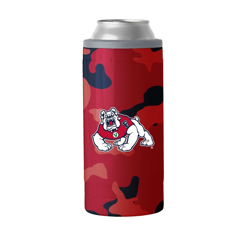 Fresno State Camo Swagger 12oz Slim Can Coolie - Logo Brands - Flyclothing LLC