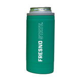 Fresno State 12oz Optic Stacked Soft Touch Slim Coolie - Logo Brands - Flyclothing LLC