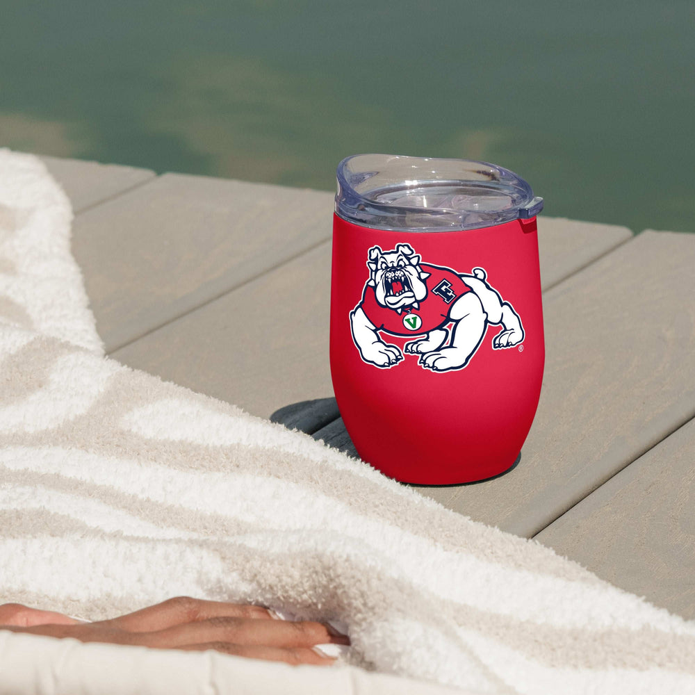 Fresno State 16oz Flipside Powder Coat Curved Bev - Logo Brands - Flyclothing LLC