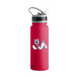 Fresno State 25oz Campus Color Letterman Stainless Single Wall Flip Top Bottle - Logo Brands - Flyclothing LLC