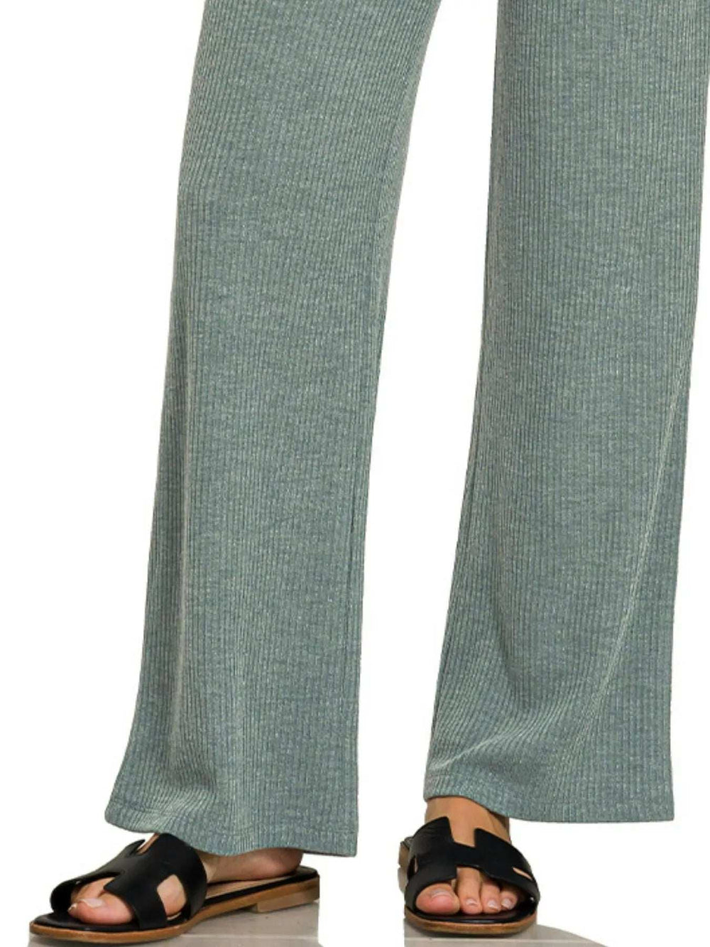 Zenana Ribbed Drawstring Lounge Pants - Trendsi - Flyclothing LLC