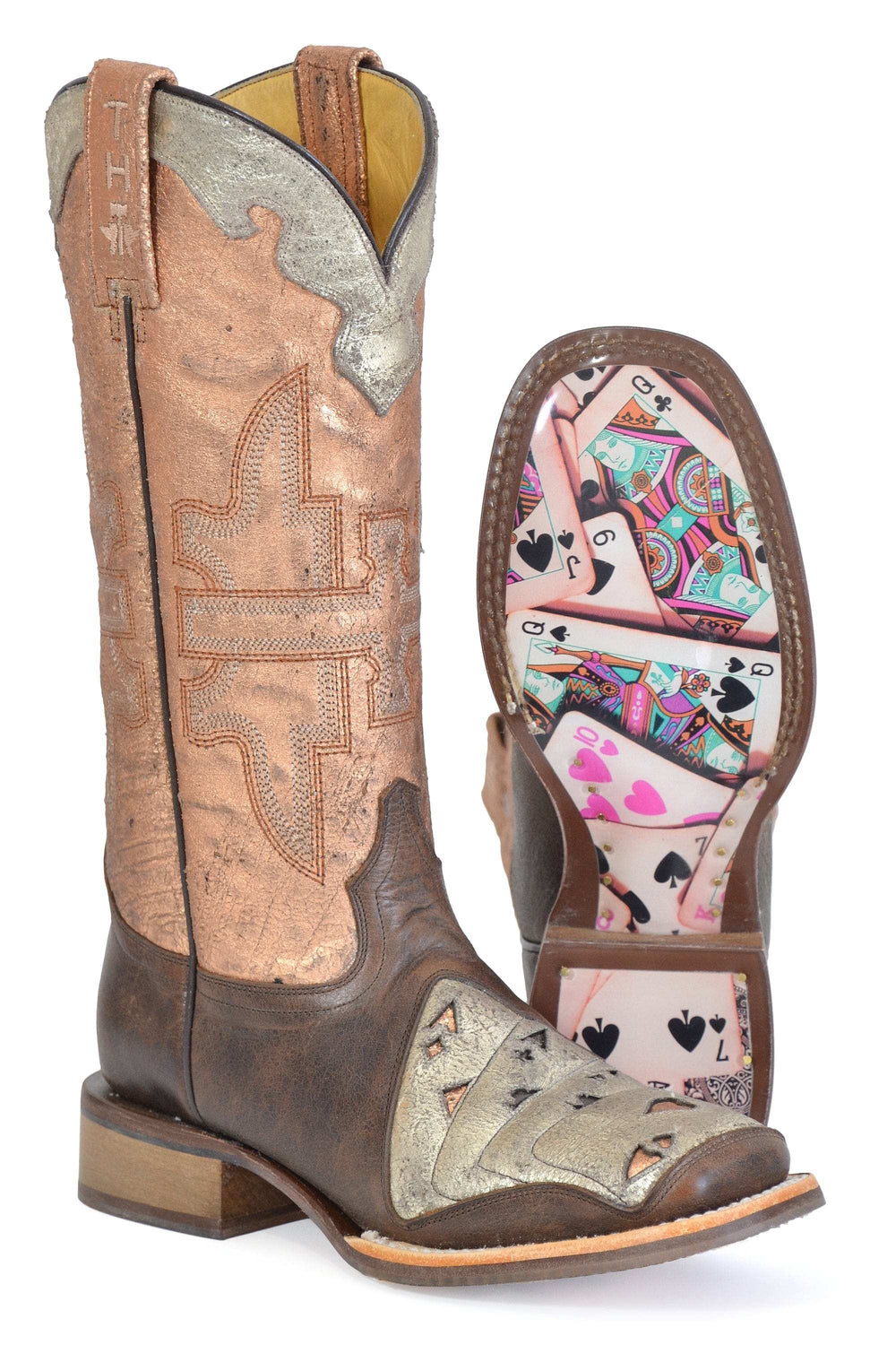 Tin Haul Womens Four Of A Kind With Pick A Card Sole - TIN HAUL - Flyclothing LLC